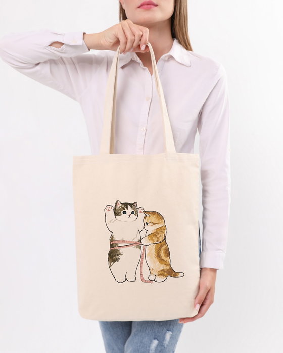 Zoozie Bags 1102 Bolso de Mano de Algodón 100% Color Crema